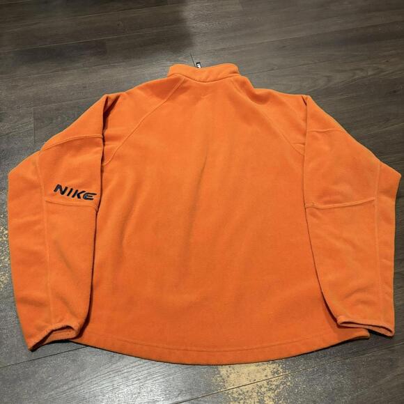 Vintage Nike Fleece Light Jacket Orange Medium - Picture 6 of 8